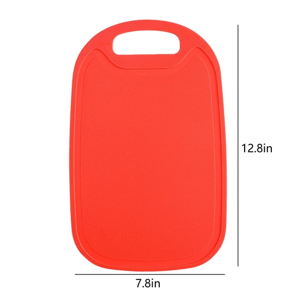 RXIRUCGD Cutting Board, Plastic Cutting Boards For Kitchen Dishwasher Safe Double-sided Design Extra Large Cutting Board For Meat Easy Grip Handle Non-Slip With Grinding Area,Red