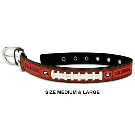 - Georgia Bulldogs Classic Leather Football Collar - Toy