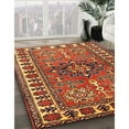 thumbnail image 3 of Ahgly Company Machine Washable Indoor Rectangle Traditional Tomato Red Area Rugs, 2' x 3', 3 of 7