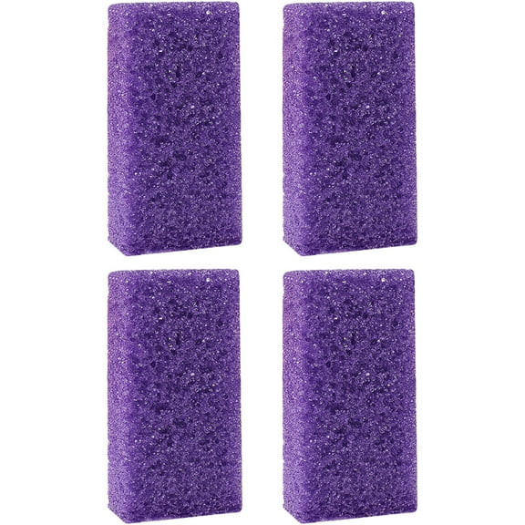 4pcs Pumice Stone Pedicure Tools Double Side Hard Skin Remover for Hands Foot File Exfoliation-4pcs purple