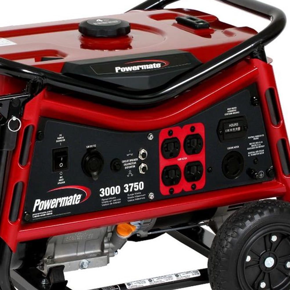 Powermate 3000-Watt 4-Gallon 212-cc OHV Engine Recoil Portable Genertaor