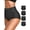 Black, variant on 4pcs Women's High Waisted Underwear Tummy Control Ladies Panties Postpartum Briefs