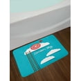 thumbnail image 2 of Inspirational Bath Mat, Dream Big Phrase with Dart Board Fluffy Clouds Staircase Optimistic Attitude, Non-Slip Plush Mat Bathroom Kitchen Laundry Room Decor, 29.5 X 17.5 Inches, Multicolor, Ambesonne, 2 of 2