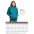 thumbnail image 5 of Orolay Women's Short Thermal Hoodie Down Jacket Puffer Coat Run Jacket with Gloves, 5 of 5