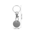 thumbnail image 2 of KAKOWELY 10Ud Llaveros Decorativos Para Carrito De Compras Con Compacto En Inoxidable, 2 of 6