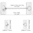 thumbnail image 6 of Fridge Lock (4 Pack),Refrigerator Lock with Keys,for Fridge, Cabinet Locks, Drawers, Dishwasher, Toilet and Child Safety Cabinet Locks, Traceless Adhesive No Drilling (White), 6 of 11