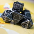 thumbnail image 3 of Cusdie 7 PCS/SET DND Metal Dice, Steampunk Polyhedral D&D Dice Set, Metal Dice Set for Role Playing Game D&D Dice MTG Pathfinder, 3 of 5