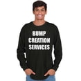 thumbnail image 3 of Dad Bump Creation Baby Announcement Men's Long Sleeve Tee T Shirt Brisco Brands L, 3 of 6