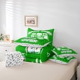 thumbnail image 5 of Manfei Kids Gamepad Controller Twin Bedding Sets 7-Piece, Green Game Console Bedding Comforter Set, Cartoon Video Game Theme Reversible Sheet Sets, Lightweight Room Decor, 5 of 7