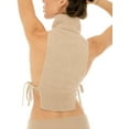 thumbnail image 5 of Musuos Women's Knit Tank Tops Sleeveless Turtleneck Solid Color Knot Side Slim Fit Crop Tops Sweater Vest, 5 of 6