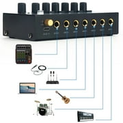 Aud**io Mixer 6 Channel Ultra-compact Low-noise Stereo Mini Sound Mixer For Home Studio Recording Live Outdoor Performance MIX600