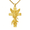 St. Michael 1, variant on Kootwo Jesus Crucifix Necklace for Men Women, 14K Gold Plated Cross with INRI, Patron Saint of Redemption, Catholic Gift