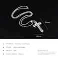 thumbnail image 3 of Colgante OLEVS con forma de cruz de plata y diamante para mujer/hombre, 3 of 7