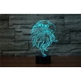 thumbnail image 1 of 3D Eagle Owl Night Light Touch Table Desk Optical Illusion L, 1 of 6