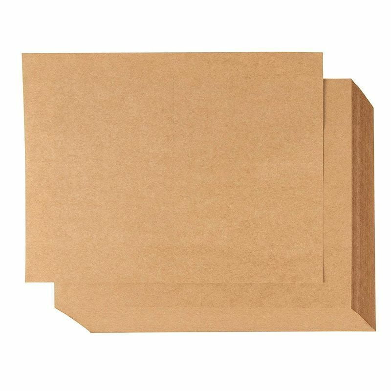 100Sheet Blank Kraft Paper Postcards, for Inkjet/Laser Printers, 2 Per Page