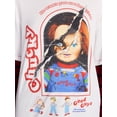 thumbnail image 4 of Chucky Women's Halloween Layered Look Graphic Tee with Long Sleeves, Sizes XXS-XXL, 4 of 5