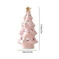 thumbnail image 4 of Cheapark White Ceramic Christmas Tree - Desktop Household Ornament & Holiday Gift, Mini Scene Layout Prop for Tabletop & Home Festive Accents, 4 of 6