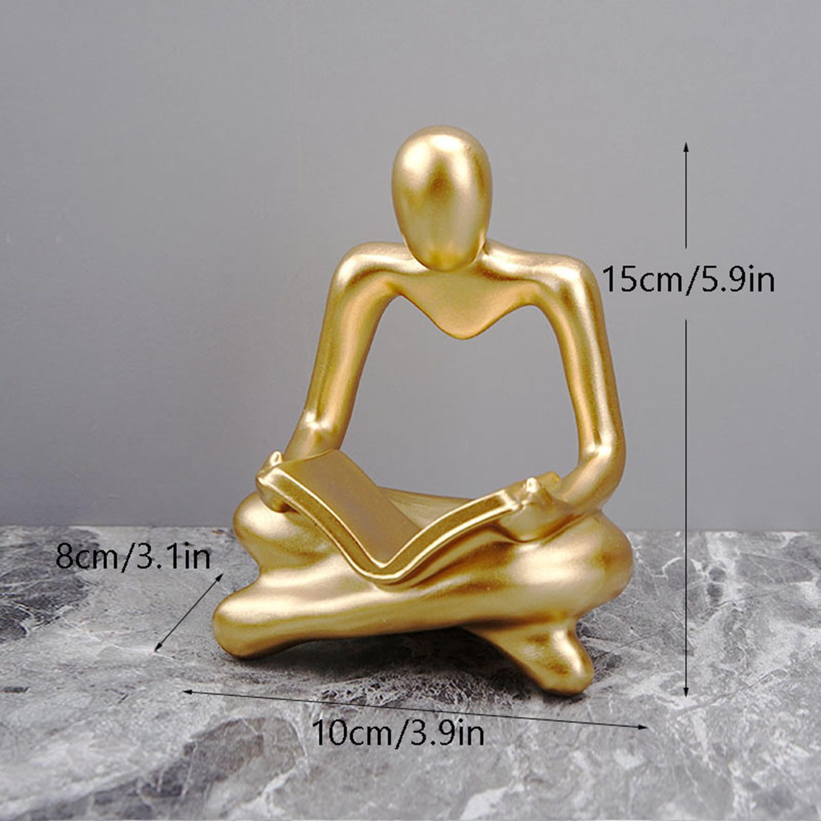 Flamingo Statue Figurine Sculpture Abstract Thinker Art Resin HDPE Material for Garden Porch Living Room Yard