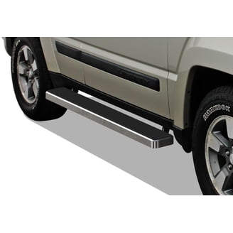 APS (Silver 6 Inches) Running Boards Nerf Bars Side Steps Compatible With Jeep Wrangler JK 2007-2018 4-Door (Factory Sidesteps Or Rock Rails Have To Be Removed