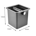 thumbnail image 3 of Moyic Antideslizante Cocina Café Polvo Cubo Plástico Máquina Herramienta Juegos de servir café y té Negro 0.95L, 3 of 6