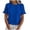 Blue, variant on Womens T Shirts, Ladies Round Neck Ruffled Short Sleeve Blouse Casual Summer Shirt Top for Women Flowy Chiffon Fashion White XL