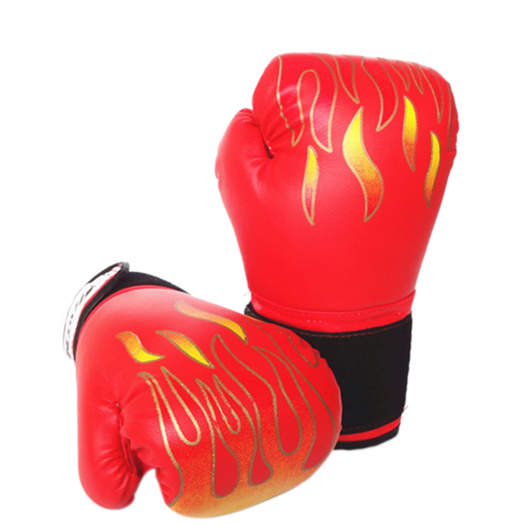 fashionhome 1 Pair Kick Boxing Gloves Men Women PU Karate Muay Thai ...
