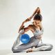 thumbnail image 4 of Pelota de fitness pequeña, pelota de Pilates para el equilibrio, entrenamiento básico, fisioterapia de entrenamiento en casa Adepaton Yoga y Pilates, 4 of 5