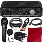 Mackie Onyx Series Producer 2-2 Audio Interface with MIDI and Microphone + Cables Deluxe Bundle