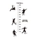 thumbnail image 1 of Tabla de altura para calcomanías de pared para niños, tabla de crecimiento de altura precisa de fútbol, pegatinas de pared, decoración de pared para, 1 of 7