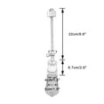 thumbnail image 3 of FSLiving J-Type Track Pendant Lights Adjustable Angle Metal Track Light Vintage Design Silver E26 Base Lamp for Wall Painting Kitchen Dining Room Loft (Bulb & Track Sold Separately) - 1 Light, 3 of 6