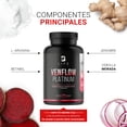thumbnail image 2 of Venflow Platinum B LIFE 240 cápsulas con jengibre Ajo negro arginina Resveratrol niacina Cebolla Morada Pimienta de cayena, 2 of 7