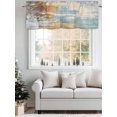 thumbnail image 3 of Abstract Graffiti Art Valances for Windows Brown Blue Street Theme Kitchen Valance Curtain Rod Pocket Small Curtains for Cafe Bathroom Laundry Basement 42" x 12", 3 of 8
