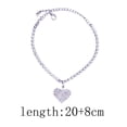 thumbnail image 3 of Joyería Tobillera Pulsera Cadena Playa Mujeres Pie Corazón Tobillera, 3 of 4