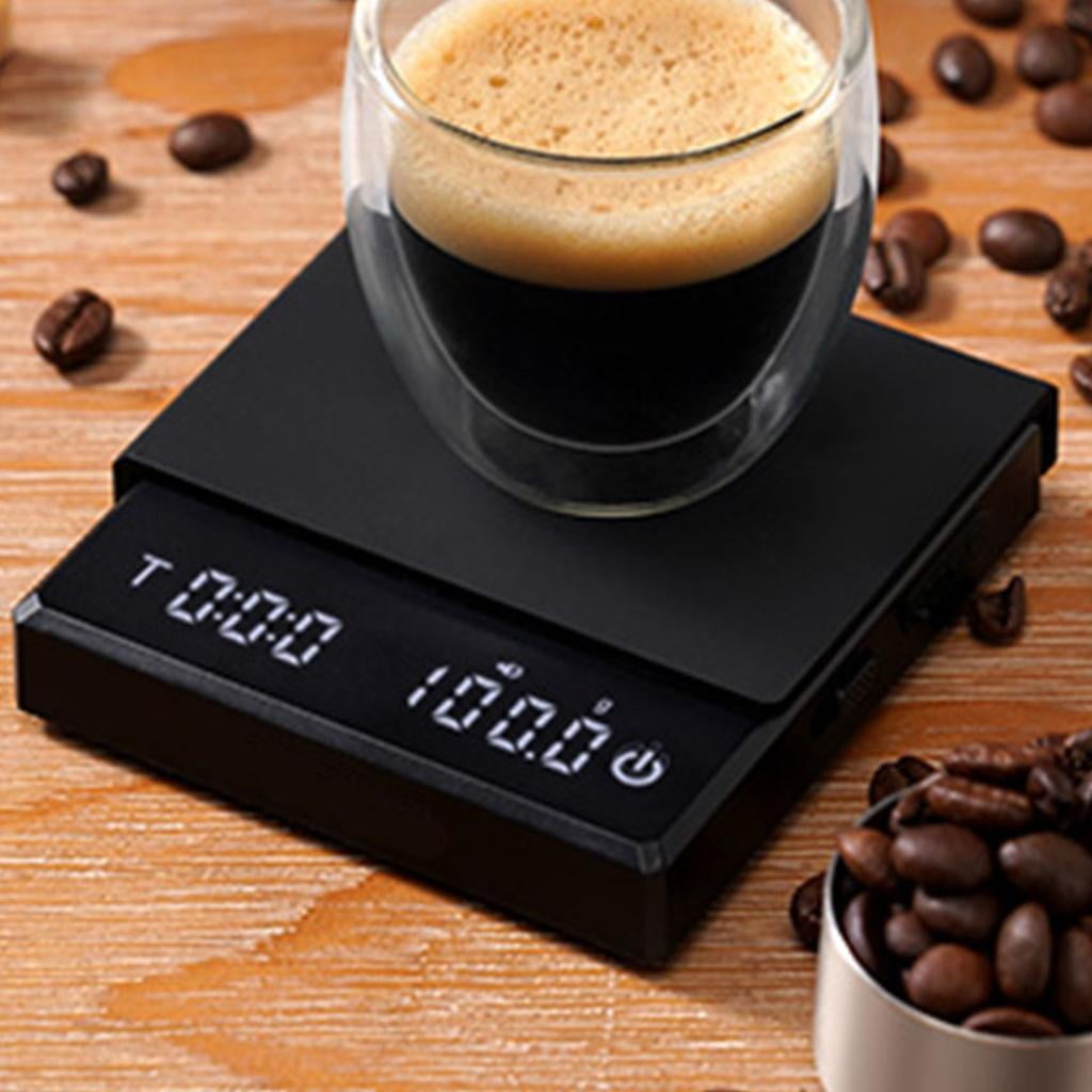SDFGTstore Kitchen Coffee Scale With Timers Rechargeable Digital Scale High Precisions 5 Modes Drip Espresso Scale Easy to Use