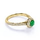 thumbnail image 4 of JeenMata Anillo de Compromiso de 1,75 Uds con Moissanita de Corte Cuadrado, Engaste Pavé, Banda Dividida, Doble Halo, Engaste Nupcial, Oro Blanco de 18 K sobre Plata, 4 of 6