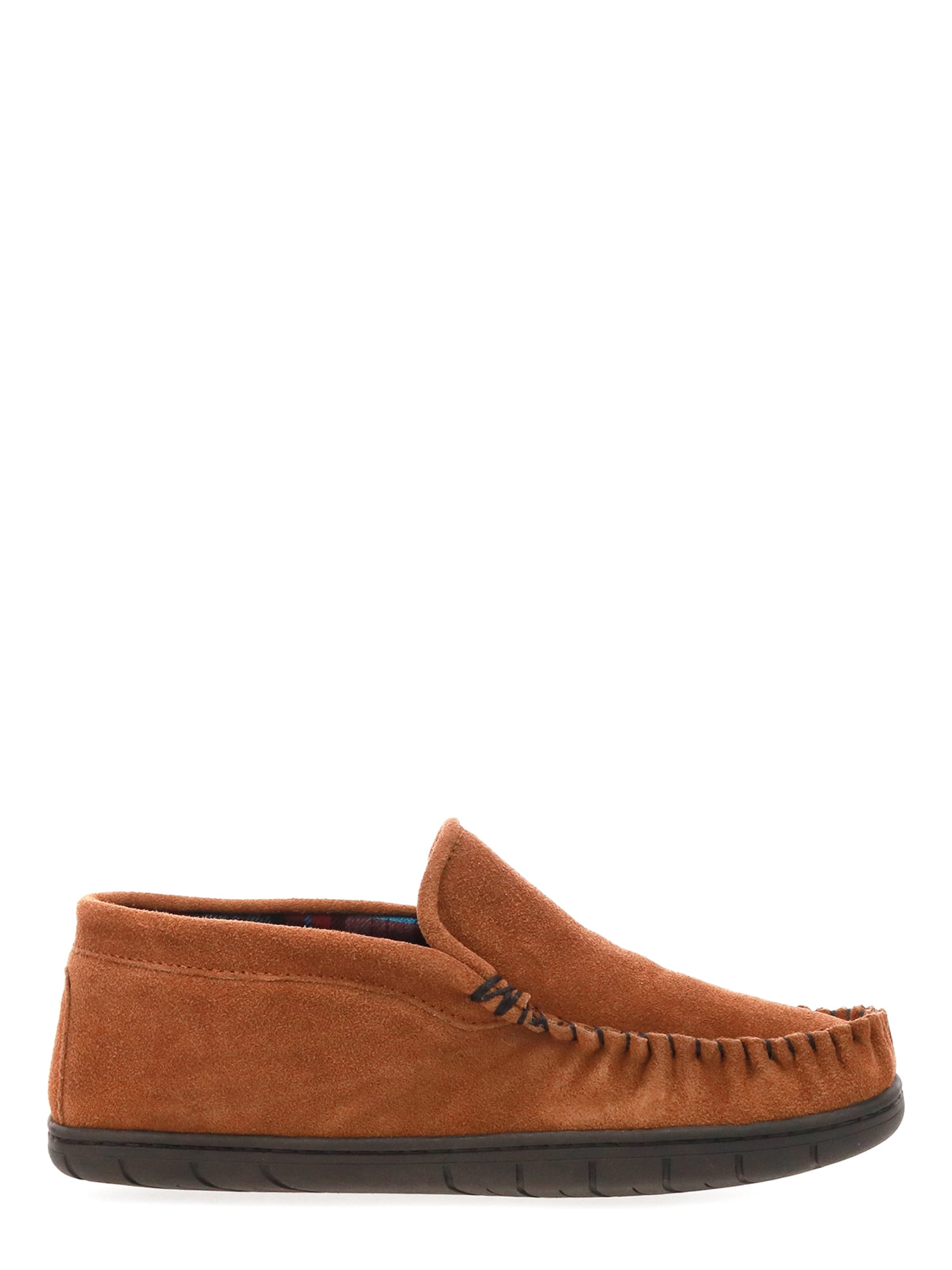 Staheekum Mens Trapper Flannel Slipper, Wheat, 8