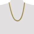 thumbnail image 2 of 10k Yellow Gold 9.3mm Miami Cuban Chain Necklace Pendant Charm Curb, 2 of 9