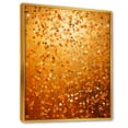 thumbnail image 2 of Designart "Golden Dot Radiance III" Abstract Framed Wall Art - Modern Yellow Abstract Collages Hallway Framed Wall Art Decor, 2 of 6