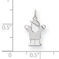 thumbnail image 2 of 14K White Gold Mini Boy Charm, 2 of 2