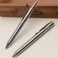 thumbnail image 3 of Solid for Titanium Alloy Gel Ink Pen Vintage Bolt Action Writing Tool Stationeri, 3 of 21