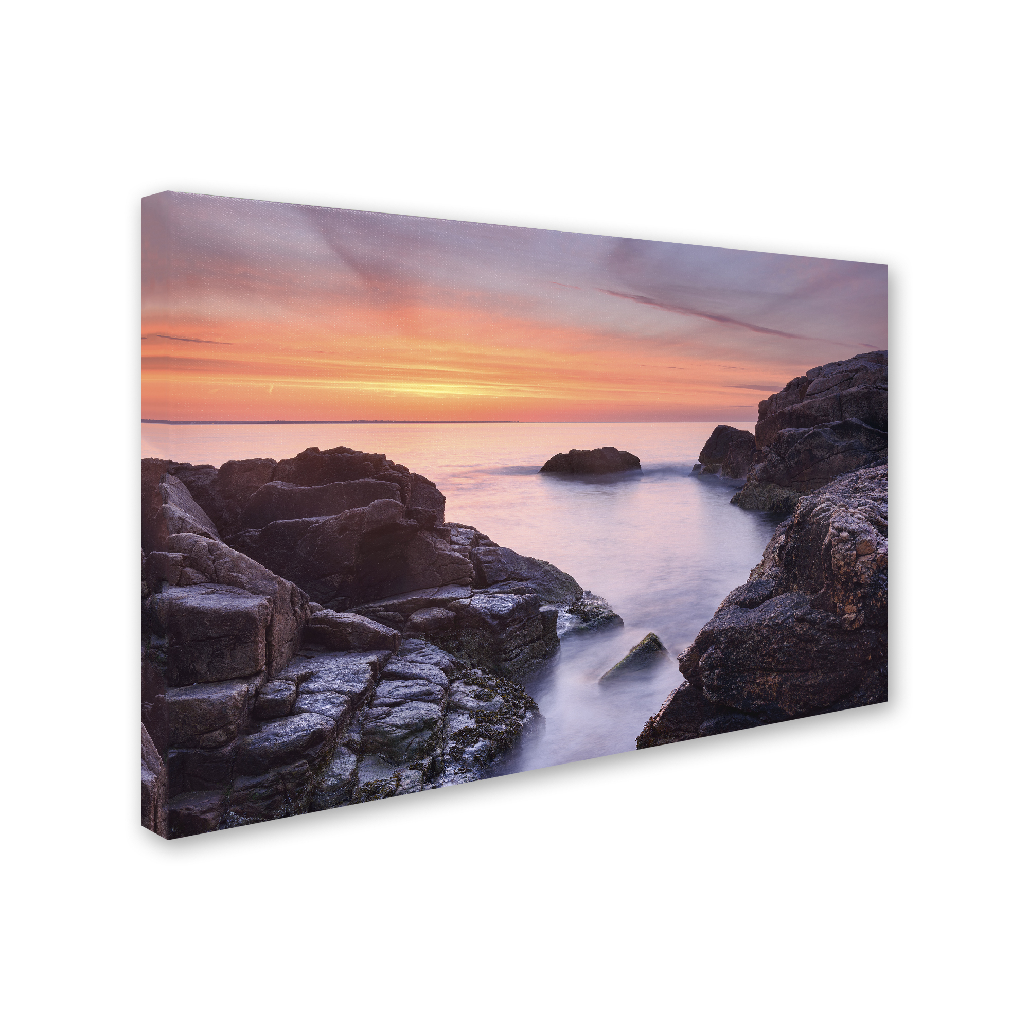 Trademark Fine Art "Between Rocks" Canvas Art by Michael Blanchette Photography