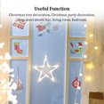 thumbnail image 3 of Bearachild Lámpara colgante de Navidad Escena del festival Ventosa Ventana alimentada por Luces de estrellas Araña que brilla intensamente en Cocina y Comedor Bearachild HA067236-00, 3 of 6