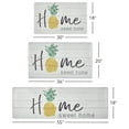 thumbnail image 6 of SoHome Cozy Living Home Sweet Home Pineapple Anti-Fatigue Kitchen Mat, Grey/Yellow, 20"x36", 6 of 7