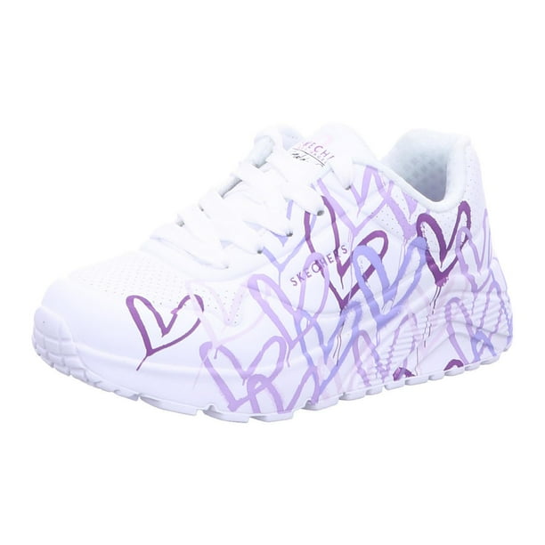 Zapatilla Skechers Uno Lite-Spread The Love Girls 11.5 para niños pequeños
