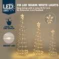 thumbnail image 4 of Joyfy 3 Pack Spiral Tree Christmas Decoration Outdoor,218 LED Christmas Tree Light Decorations,Christmas Yard Light with Stakes Decorations Outdoor Holiday Decor, 4 of 11
