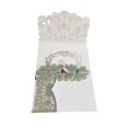 thumbnail image 1 of Piezas de encaje 3D de corte láser europeo, tarjetas de felicitación elegantes, corazón de tres pliegues, decoración de favores de fiesta de boda, 10 tarjetas de invitación de boda, 1 of 4