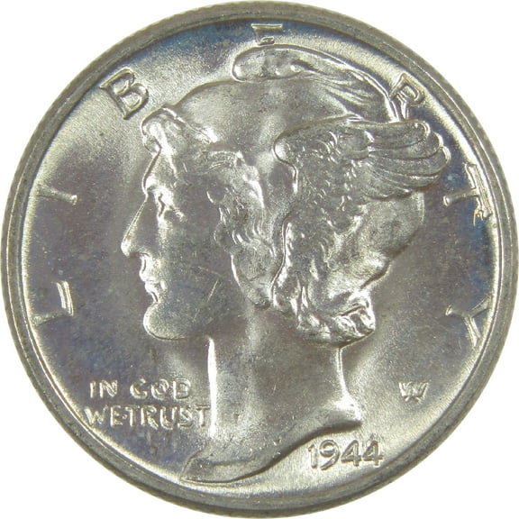1944 Mercury Dime BU Choice Uncirculated Silver 10c Coin