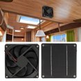 thumbnail image 1 of Solar Powered Exhaust Fan, Solar Panel Fan Energy Saving High Performance  For Yacht, 1 of 8