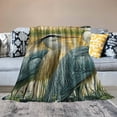 thumbnail image 5 of FCXZI Lightweight Birds Marsh Art Nouveau Fashion Blanket - Cozy Multi-Purpose Gift 50*60in, 5 of 7