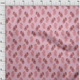 thumbnail image 3 of oneOone Cotton Silk Blush Pink Fabric Floral Block Dress Material Fabric Print Fabric By The Yard 42 Inch Wide, 3 of 4